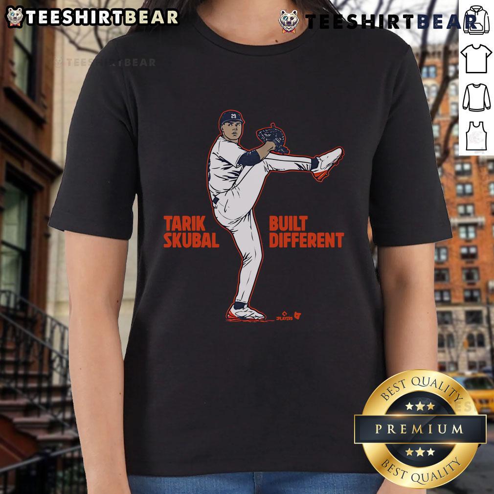 Awesome Tarik Skubal Built Different Ladies Tee featuring a stylish design and comfortable fit for baseball fans.