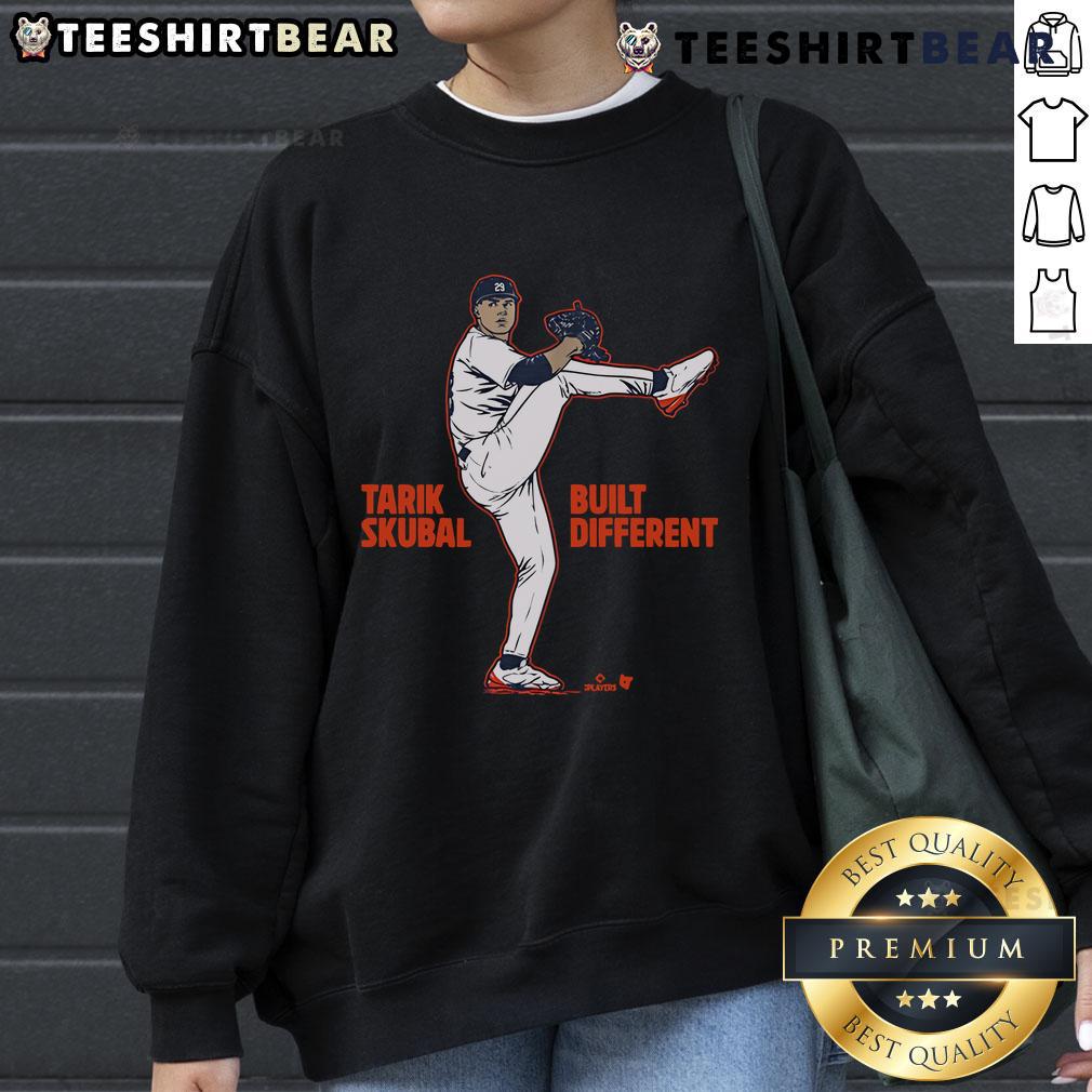 Awesome Tarik Skubal Built Different sweatshirt featuring a stylish design, perfect for fans and casual wear enthusiasts.