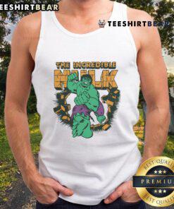 Awesome The Incredible Hulk tank top featuring vibrant graphics of Hulk in action, perfect for fans and casual wear.
