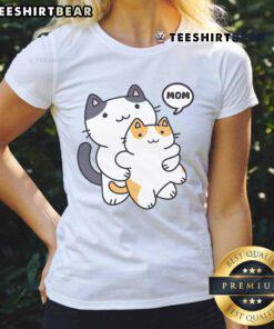 Cute Best Cat Mom Ever Ladies Tee featuring a playful cat design, perfect for cat lovers and stylish moms.