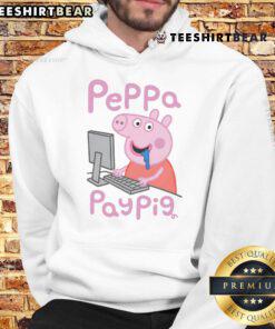 Cute cartoon pay pig hoodie featuring a playful pig design, perfect for cozy and fun casual outfits.