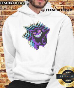 Alt Text: Cute Cyberpunk Gengar Pokemon Hoodie featuring vibrant colors and unique design for fans of the Pokemon franchise.