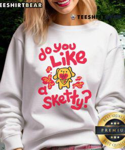 Alt Text: Cute Do You Like A Sketty Sweatshirt featuring playful spaghetti design, perfect for casual outfits and food lovers.