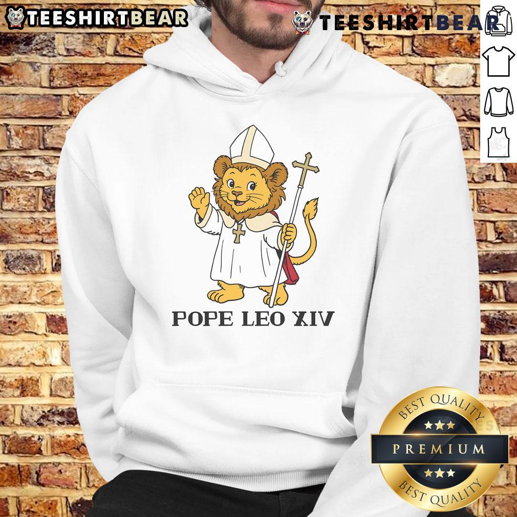 Cute Pope Leo XIV tiger hoodie featuring vibrant colors and a playful design, perfect for fashion-forward animal lovers.