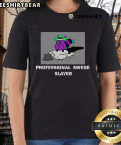 Cute professional Swede Slayer Rabboon ladies tee featuring a playful design, perfect for casual wear and fans.