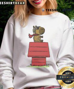 Alt Text: Adorable Cute Snoopybara Sweatshirt featuring a playful design of Snoopybara in vibrant colors, perfect for cozy wear.