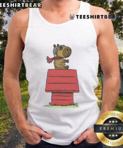 Cute Snoopybara tank top featuring a playful design and vibrant colors, perfect for casual summer outfits.