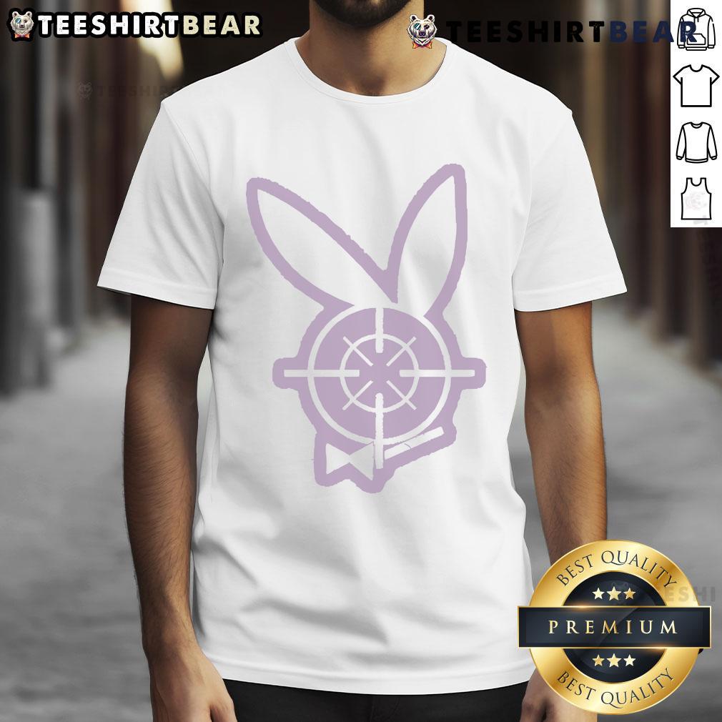 Alt Text: Cute Vamachara Crosshares Bunny T-Shirt featuring a playful bunny design on a vibrant background.
