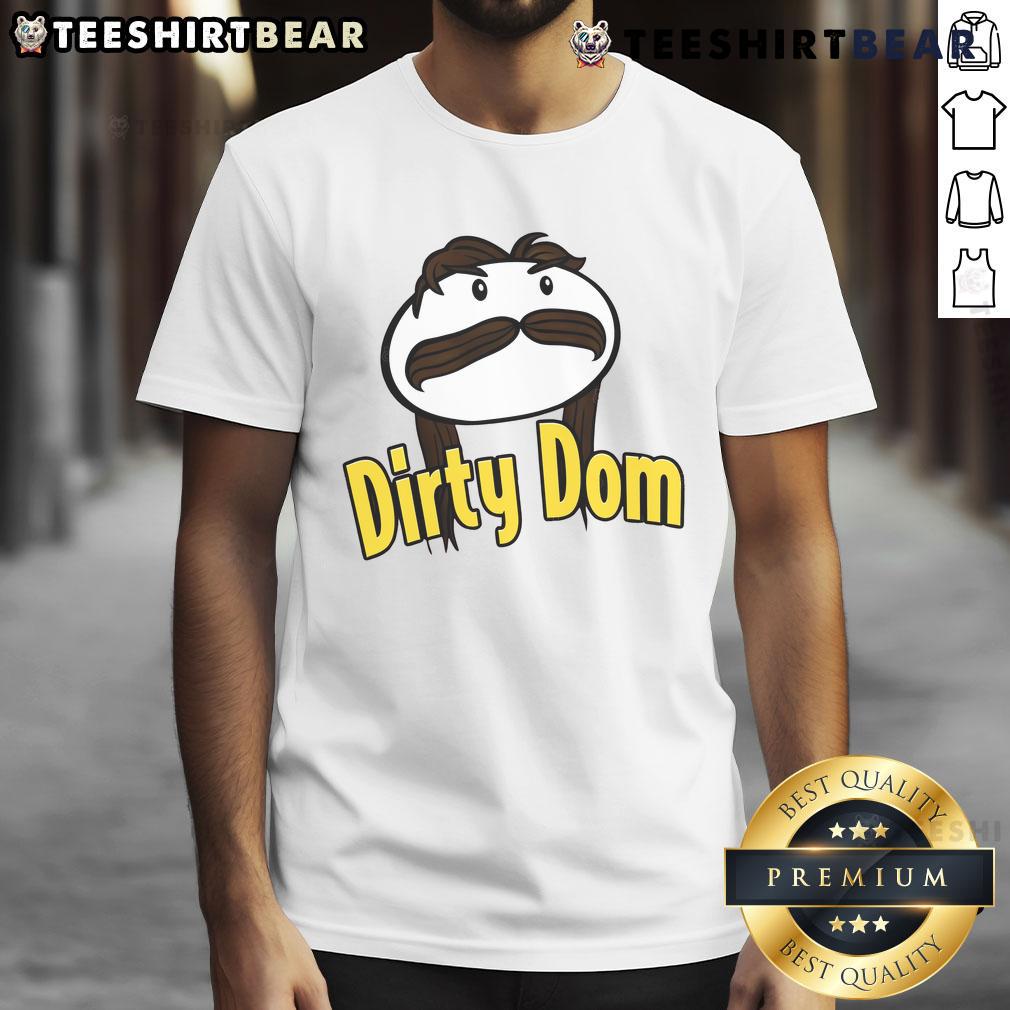 Funny Dominik Mysterio Dirty Dom T-Shirt featuring a humorous graphic design, perfect for wrestling fans and collectors.