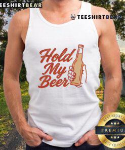 Funny Hold My Beer Tank Top featuring a humorous design, perfect for parties and casual outings.