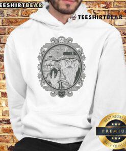 Funny wizard mirror selfie in a cozy hoodie My First Selfie Hoodie capturing playful magic and humor.