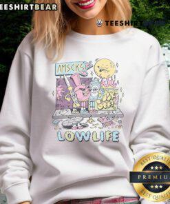 Good American Socks Low Life Sweatshirt featuring a stylish design, perfect for casual wear and street fashion enthusiasts.
