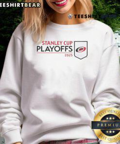 Good Carolina Hurricanes 2025 NHL Stanley Cup Playoffs Champions sweatshirt featuring team logo and vibrant colors.