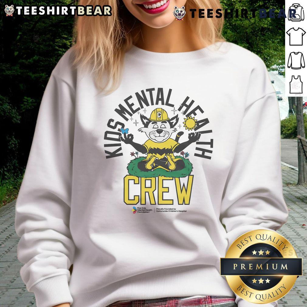 Good Columbus Crew Kids Mental Health Sweatshirt featuring vibrant colors and uplifting design for young fans.