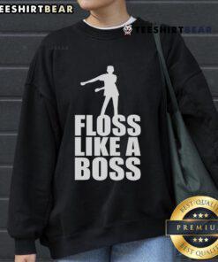 Good Floss Like A Boss Dance Logo Sweatshirt featuring vibrant dance graphic on a cozy, stylish pullover.