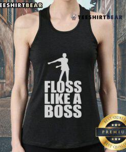 Good Floss Like A Boss dance logo tank top featuring a vibrant design for dance enthusiasts and fitness lovers.
