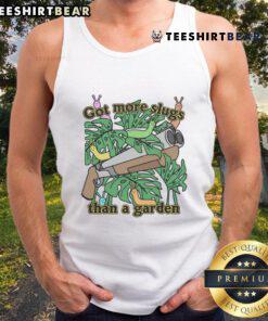 Good Got More Slugs Than a Garden tank top featuring a fun garden-themed graphic and vibrant colors.