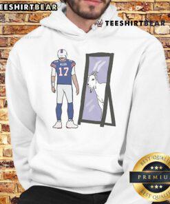 Good Josh Allen Mirror GOAT Hoodie featuring a stylish design celebrating the football star's greatness.