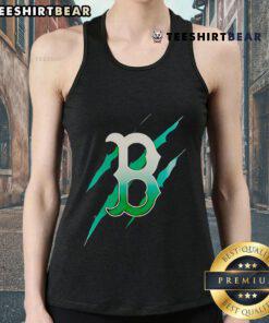 Good Jurassic World Rebirth Boston Red Sox logo tank top featuring a vibrant design for fans and summer wear.