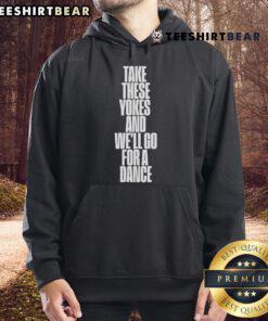 Stylish hoodie featuring 'Good Kneecap, Take These Yokes, and We'll Go for a Dance' design, perfect for casual wear.