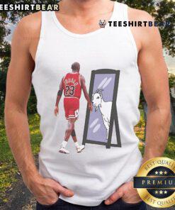 Good Michael Jordan GOAT mirror tank top featuring iconic design and vibrant colors for basketball fans.