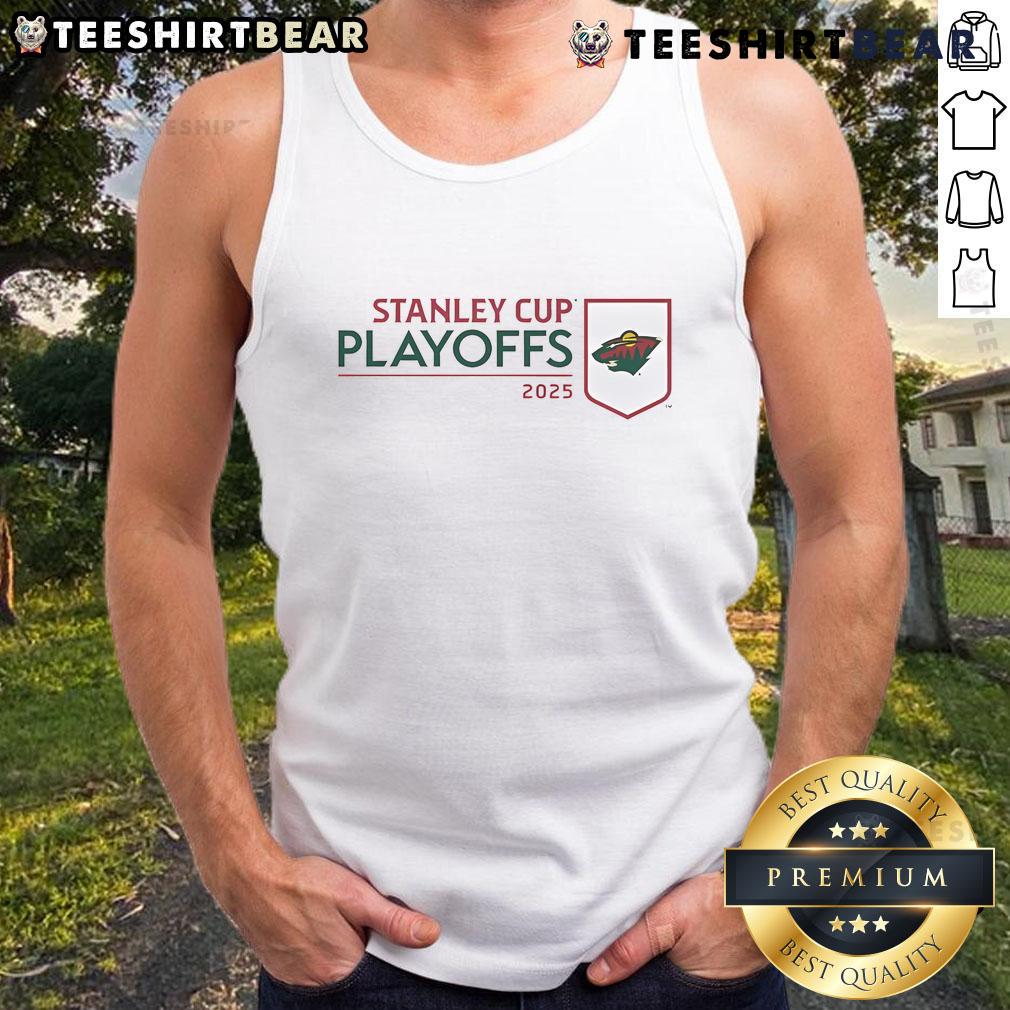 Good Minnesota Wild 2025 NHL Stanley Cup Playoffs Champions tank top featuring team logo and vibrant colors.