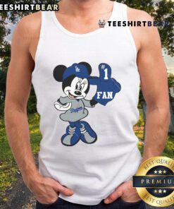 Good Minnie LA Dodgers tank top featuring Minnie Mouse, perfect for Dodgers fans and baseball enthusiasts.