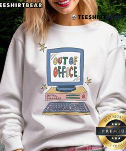 Stylish Wituka sweatshirt featuring 'Good Out Of Office' text, perfect for casual wear and relaxation.