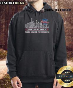 Good Philadelphia Phillies Skyline City hoodie featuring a heartfelt 'Thank You For The Memories' design.