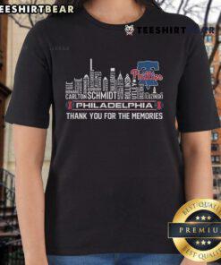 Good Philadelphia Phillies skyline ladies tee, celebrating memories with stylish design and vibrant cityscape.
