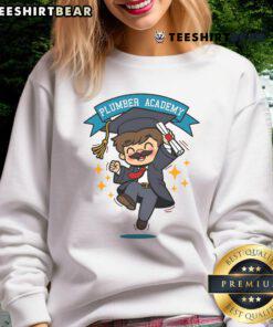 Good Plumber Academy sweatshirt featuring a design for aspiring plumbers before their quest for skills and knowledge.