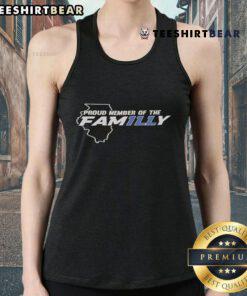 Good Proud Member of the Family Illinois Fighting Illini tank top featuring vibrant team colors and logo for fans.