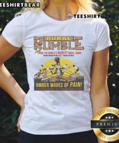 Good Rural Rumble tee featuring 'Amber Waves of Pain' design from world's biggest small town, Indianapolis, Indiana.