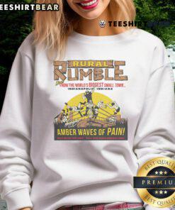 Amber Waves of Pain sweatshirt featuring 'Good Rural Rumble' design from Indianapolis, Indiana's biggest small town.
