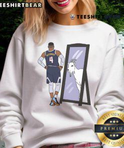 Good Russell Westbrook mirror GOAT Denver sweatshirt featuring a stylish graphic design for basketball fans.