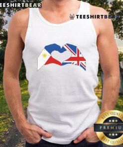 Good We Heart Philippines and UK Patriot Series Love Hand Tank Top showcasing patriotic design and vibrant colors.