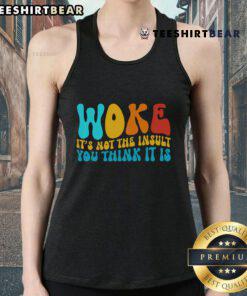 Good Woke Tank Top: Stylish and bold statement piece challenging misconceptions about the term 'woke' in fashion.