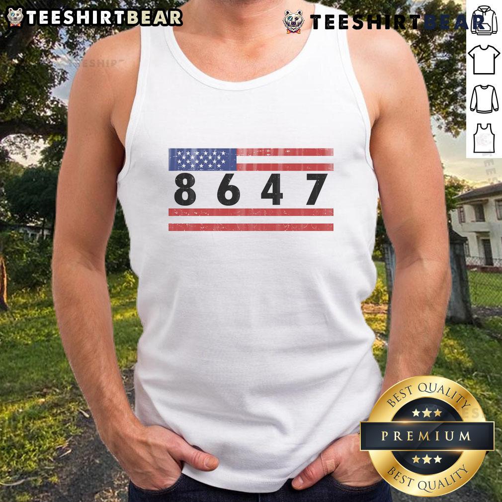 Hot Anti-Trump Impeach tank top featuring the US flag, perfect for expressing political views in style.