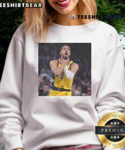 Hot Tyrese Haliburton Choke Emote Sweatshirt featuring vibrant graphics and a cozy fit for fans of basketball apparel.