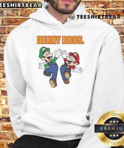 Nice Denny Bros Mario and Luigi hoodie featuring vibrant graphics and a cozy design, perfect for fans of the iconic duo.