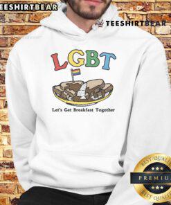Nice LGBT Let's Get Breakfast Together Hoodie featuring vibrant colors and inclusive design for pride celebrations.