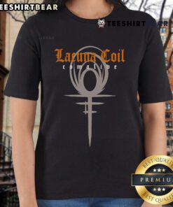 Nice Lacuna Coil Comalive Milan ladies tee featuring stylish design and vibrant colors for fans of the band.