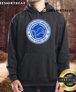 Alt Text: Nice Lions United States Air Force Military Appreciation Night Hoodie featuring patriotic design and comfortable fit.
