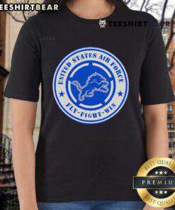 Nice Lions United States Air Force Military Appreciation Night ladies tee showcasing a stylish design and vibrant colors.