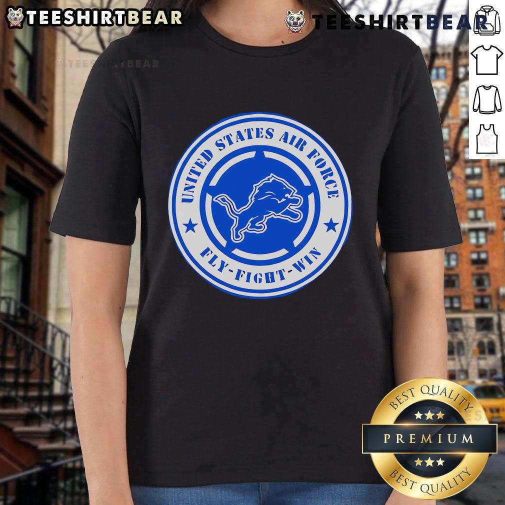 Nice Lions United States Air Force Military Appreciation Night ladies tee showcasing a stylish design and vibrant colors.