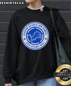 Nice Lions United States Air Force Military Appreciation Night Sweatshirt featuring a patriotic design for fans.