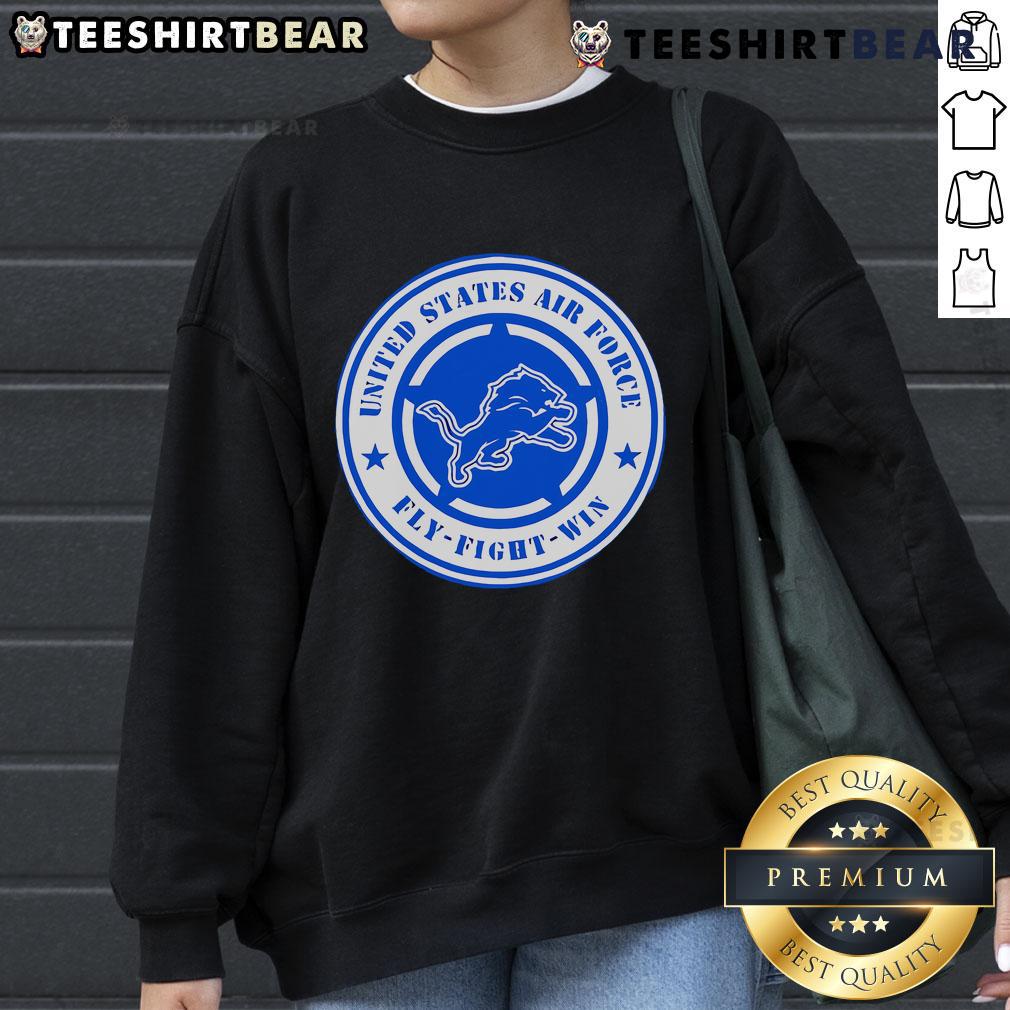 Nice Lions United States Air Force Military Appreciation Night Sweatshirt featuring a patriotic design for fans.