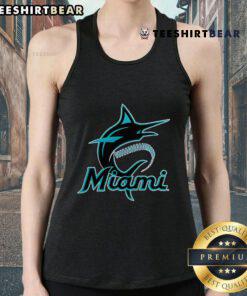 Alt Text: Stylish Nice Miami Marlins Jesus Won tank top featuring team colors and logo, perfect for baseball fans.