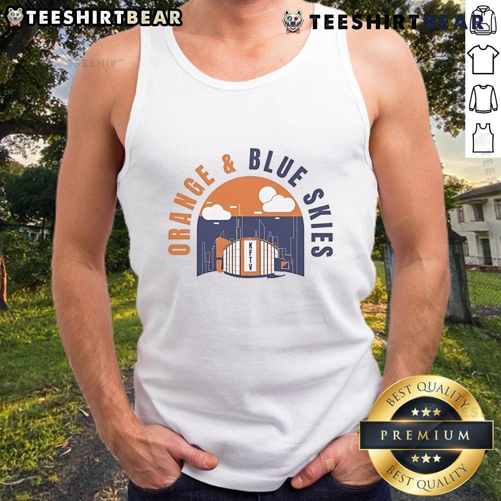 Stylish Nice New York Knicks orange and blue skies tank top perfect for fans and summer outings.