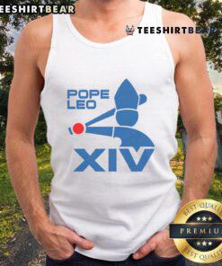 Stylish Nice Pope Leo XIV baseball logo tank top featuring vibrant colors and a modern design for casual wear.